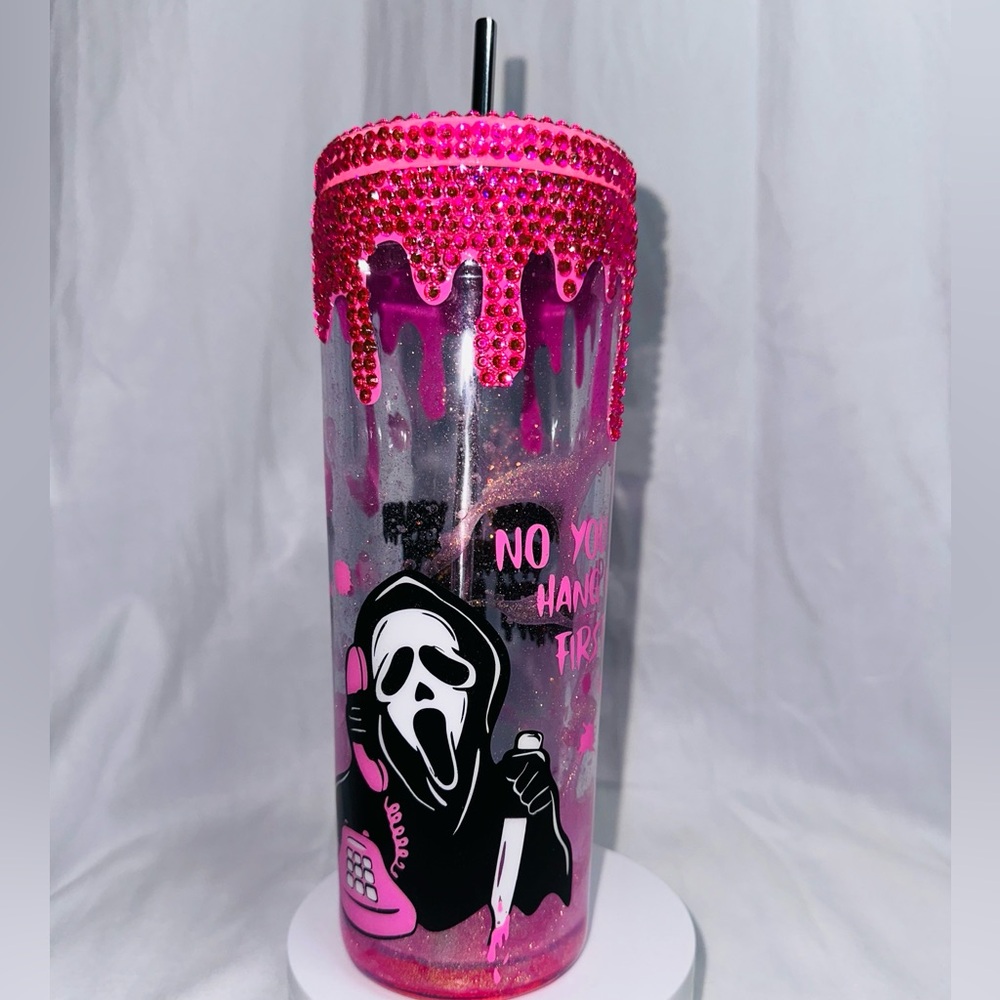 Scream Lava Glow in the Dark Blinged-out Tumbler